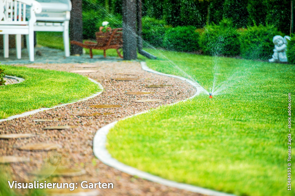 Visualisierung Gartenweg
