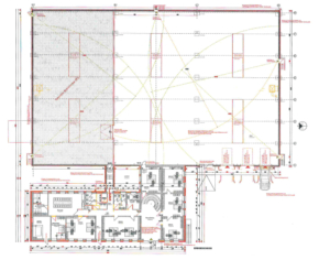 Grundriss Lagerhalle und Büro EG