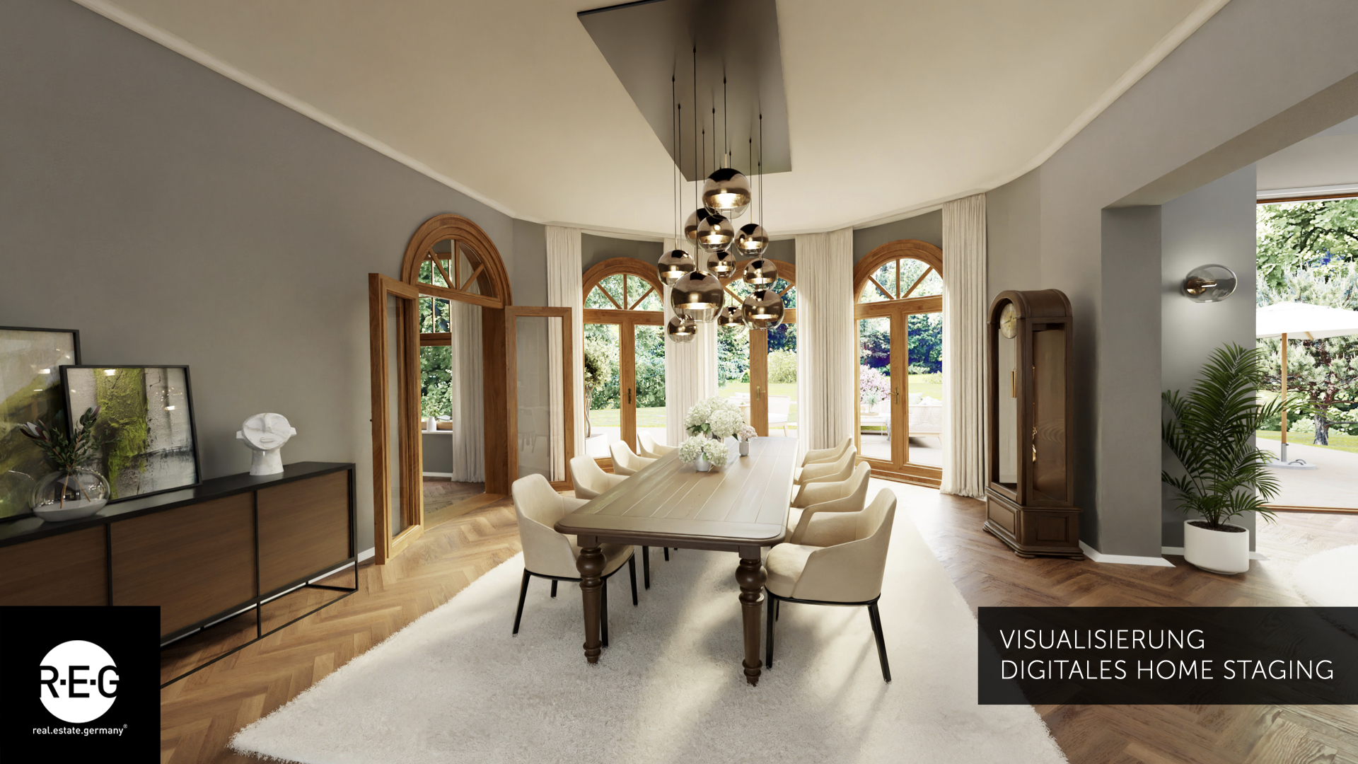 Rundbogenzimmer - Visualisierung