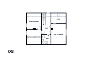 OG schematischer Grundriss - nicht maßstäblich