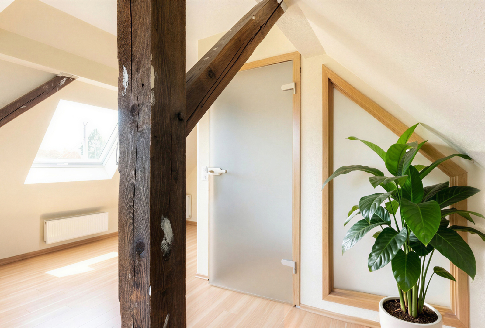 großzügiges Studio (mit KI geräumt - optimiert)