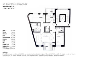 Grundriss Wohnung