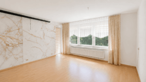 Wohnzimmer mit KI geräumt