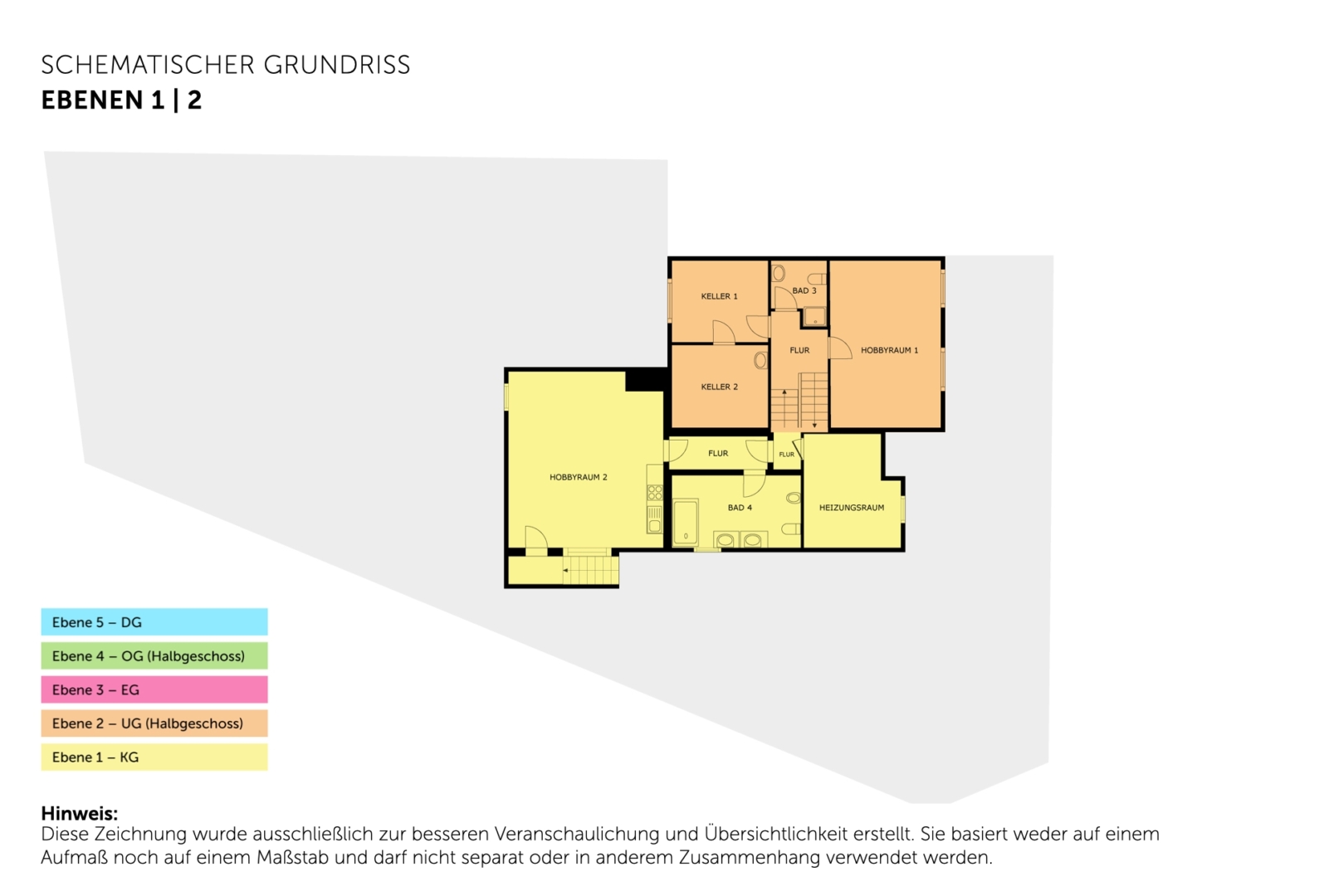 Grundriss Ebenen 1 | 2